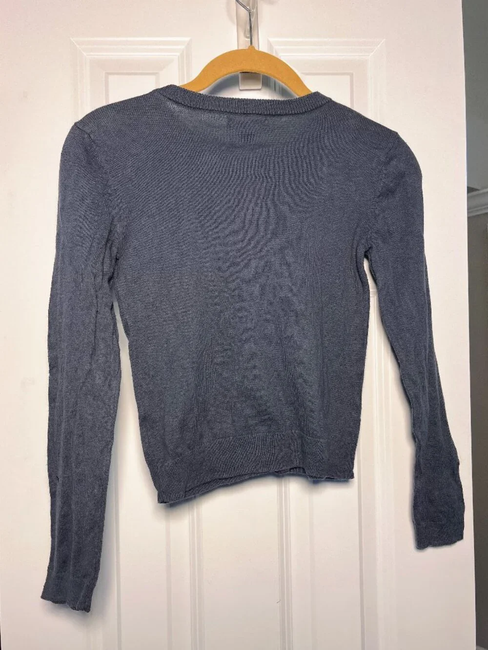 GapKids Girls Gray Knit Button Front Cardigan Sweater Medium 8 School Layering